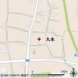 茨城県下妻市大木187周辺の地図