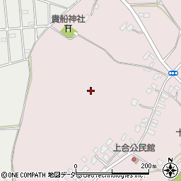 茨城県小美玉市上合周辺の地図