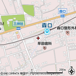 長野県松本市波田周辺の地図