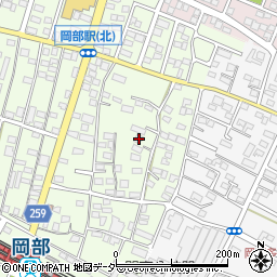 埼玉県深谷市岡2711-2周辺の地図