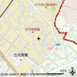茨城県古河市静町23-28周辺の地図
