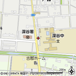 埼玉県深谷市戸森81周辺の地図