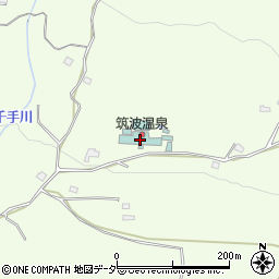 筑波温泉ホテル周辺の地図