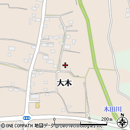 茨城県下妻市大木243周辺の地図