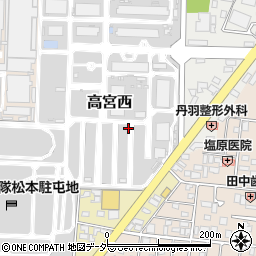 長野県松本市高宮西周辺の地図