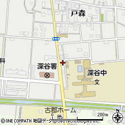 埼玉県深谷市戸森84周辺の地図