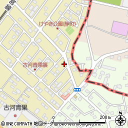 茨城県古河市静町23-15周辺の地図