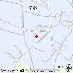茨城県鉾田市冷水1046周辺の地図