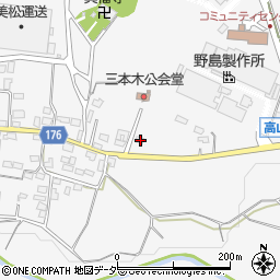 群馬県藤岡市三本木647周辺の地図