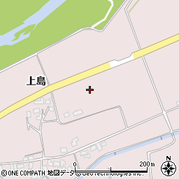 長野県松本市波田上島周辺の地図