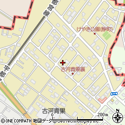 茨城県古河市静町周辺の地図