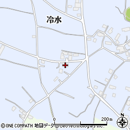 茨城県鉾田市冷水1046-3周辺の地図