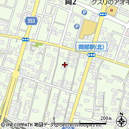埼玉県深谷市岡2615周辺の地図