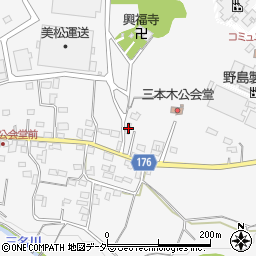 群馬県藤岡市三本木659周辺の地図