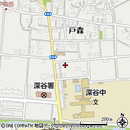 埼玉県深谷市戸森42周辺の地図