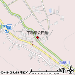 下和泉集落集会所周辺の地図