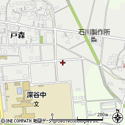 埼玉県深谷市戸森11周辺の地図
