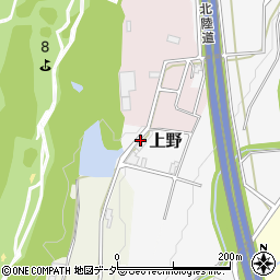 福井県あわら市上野周辺の地図