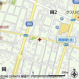埼玉県深谷市岡2612周辺の地図