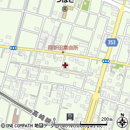 岡新田集会所周辺の地図