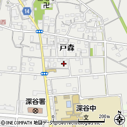 埼玉県深谷市戸森190周辺の地図