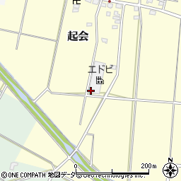 埼玉県深谷市起会332周辺の地図