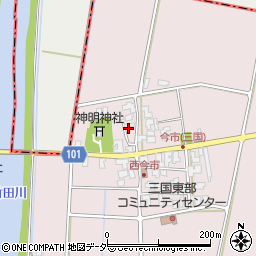 福井県坂井市三国町西今市24周辺の地図