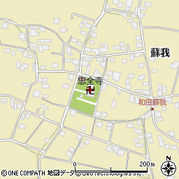 忠全寺周辺の地図