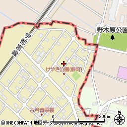 茨城県古河市静町33-24周辺の地図