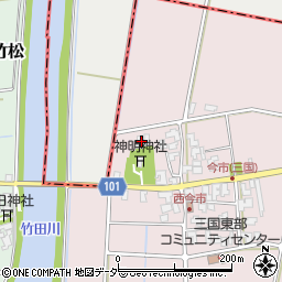 福井県坂井市三国町西今市24-38周辺の地図