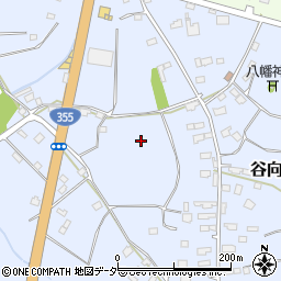茨城県石岡市谷向町周辺の地図
