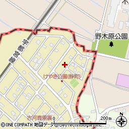 茨城県古河市静町33-21周辺の地図