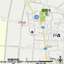埼玉県深谷市戸森168周辺の地図