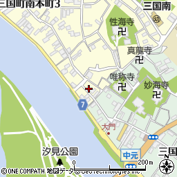 日刊県民福井三国周辺の地図