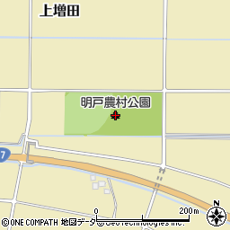 明戸農村公園トイレ周辺の地図
