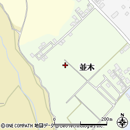 茨城県石岡市並木周辺の地図