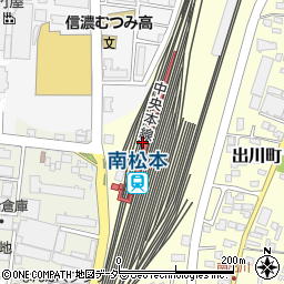 南松本駅周辺の地図