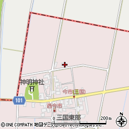 福井県坂井市三国町西今市23周辺の地図