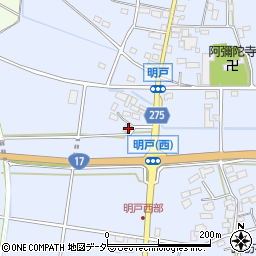 埼玉県深谷市明戸179周辺の地図