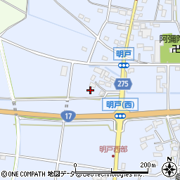 埼玉県深谷市明戸182周辺の地図