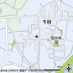 群馬県藤岡市牛田535周辺の地図