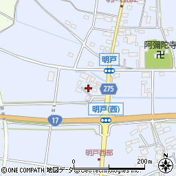 埼玉県深谷市明戸190周辺の地図