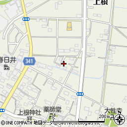 埼玉県熊谷市上根168周辺の地図