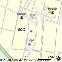 埼玉県深谷市起会310周辺の地図