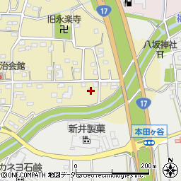 埼玉県深谷市上増田65周辺の地図