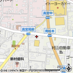 串の蔵南松本店周辺の地図