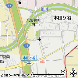 埼玉県深谷市本田ケ谷83周辺の地図