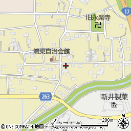 埼玉県深谷市上増田104周辺の地図