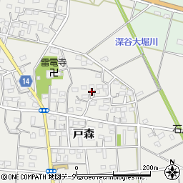埼玉県深谷市戸森210周辺の地図