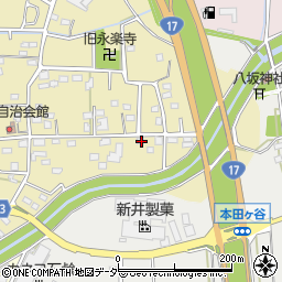 埼玉県深谷市上増田66周辺の地図